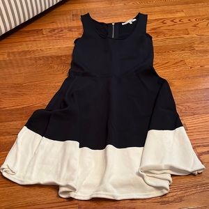 Rachel Roy navy and white knit dress